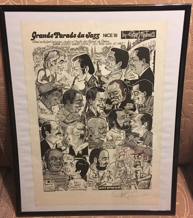 Grande Parade du Jazz, Nice 81' - Poster Signed TH